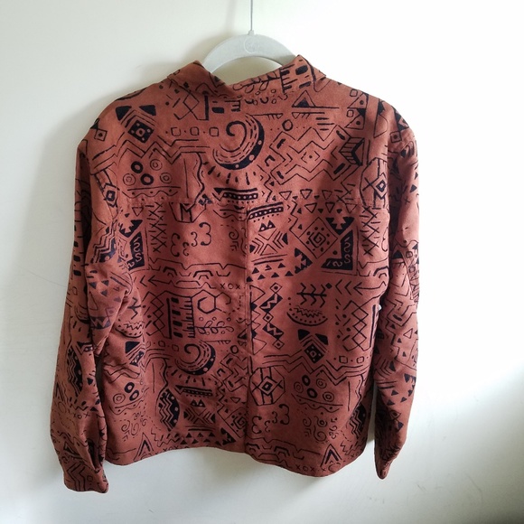 Brown Patterned Jacket - Picture 3 of 5